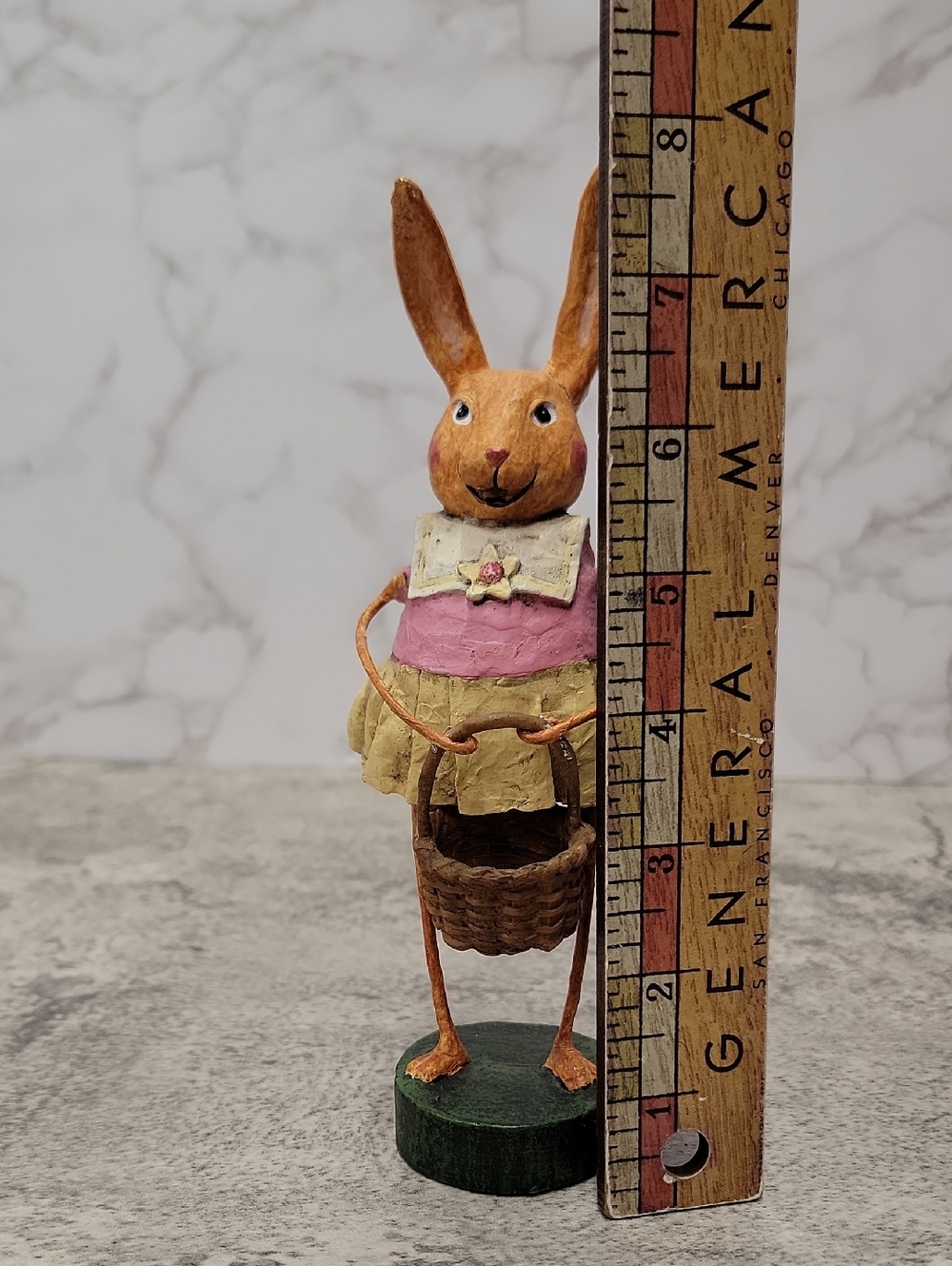 Lori Mitchell Bunny with a basket - Picture 5 of 6